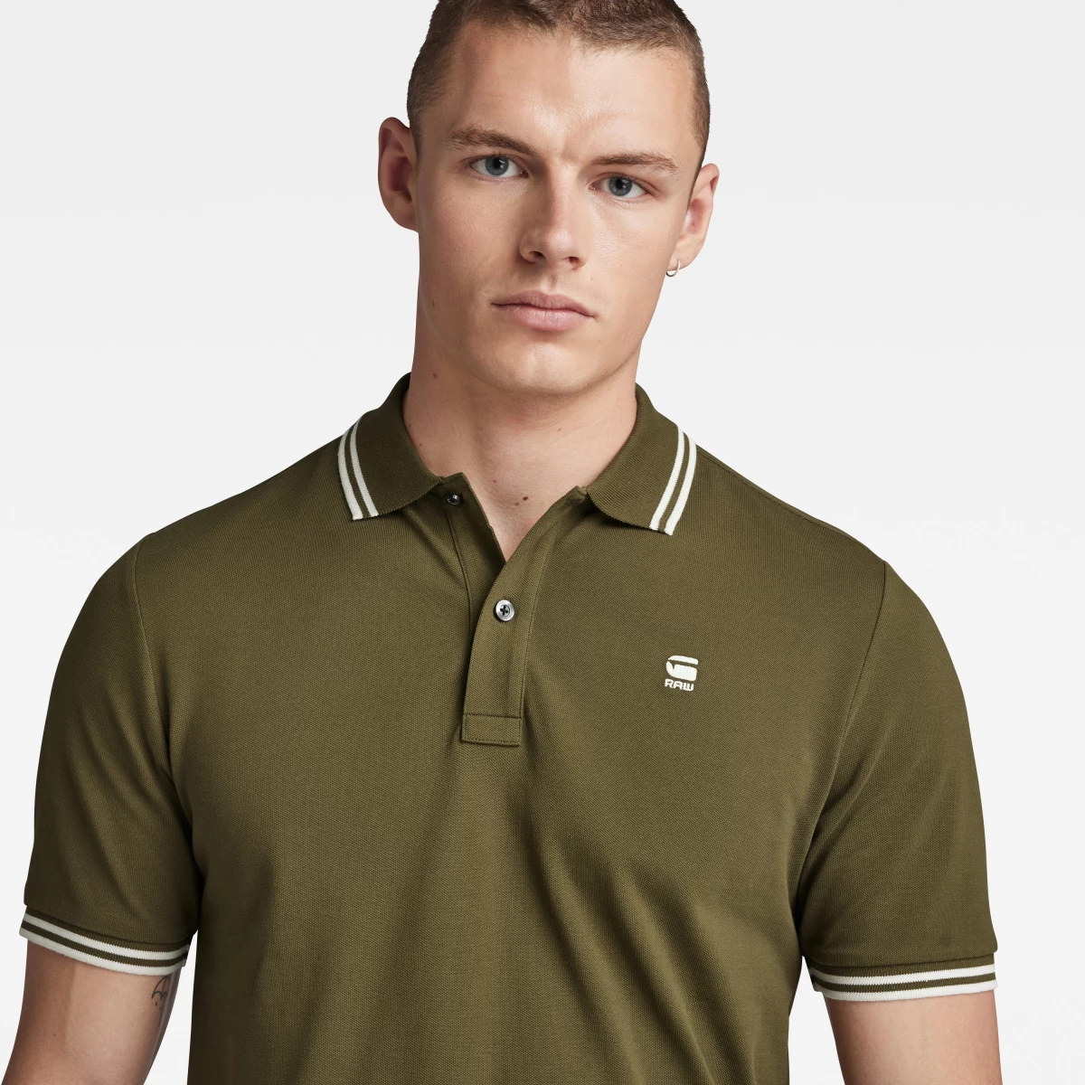 Dunda slim stripe clearance polo