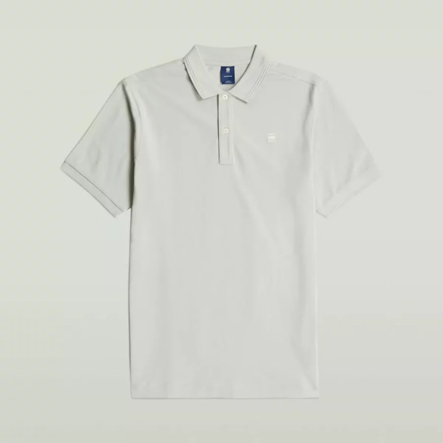 G-STAR-Dunda slim polo-D11595-5864-G987 gs mercury-DONKER GRIJS/GRAFIET