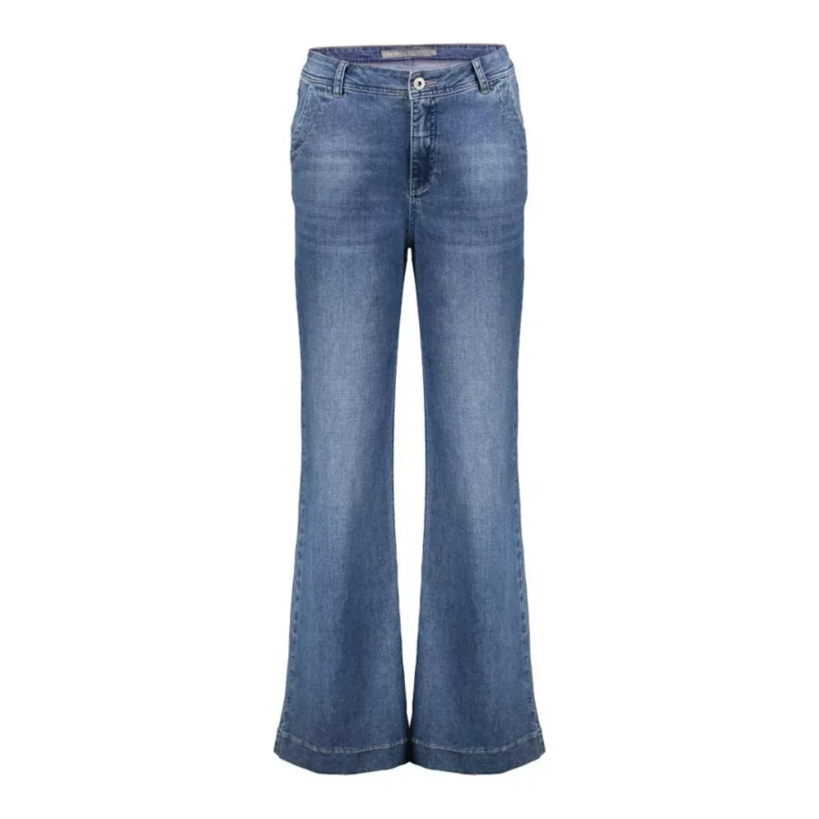 GEISHA-Jeans wide-51000-10-811 stonewash denim-DENIM