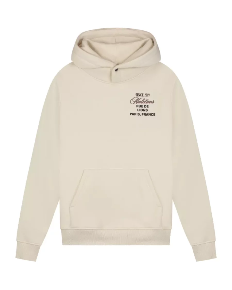 MALELIONS-Malelions men design hoodie-MM1-SS25-13-120 Beige-BEIGE