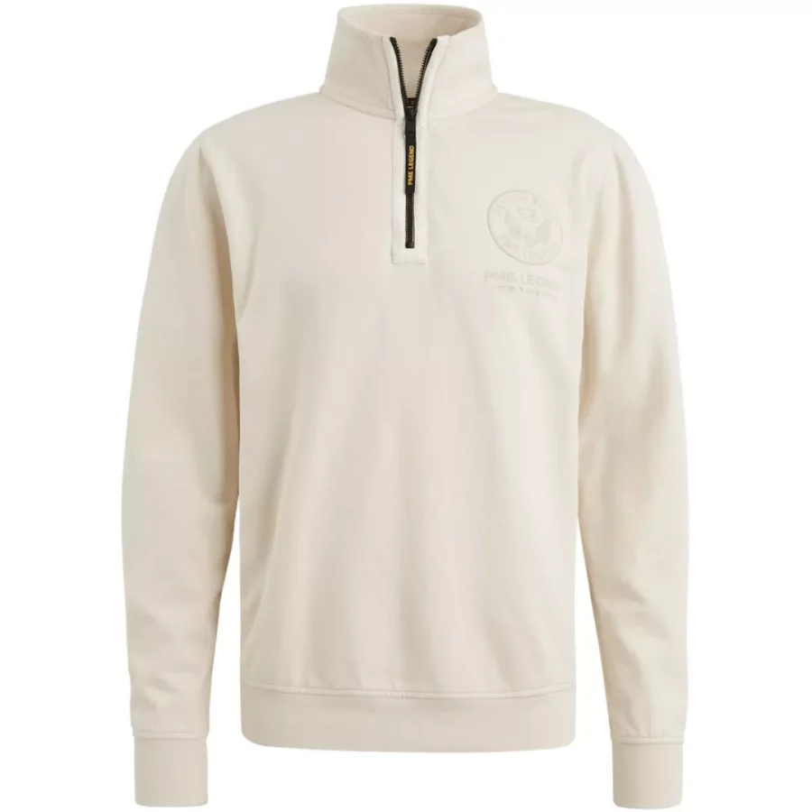 PME LEGEND-Half zip collar soft brushed terry-PSW2411483-7011-BEIGE
