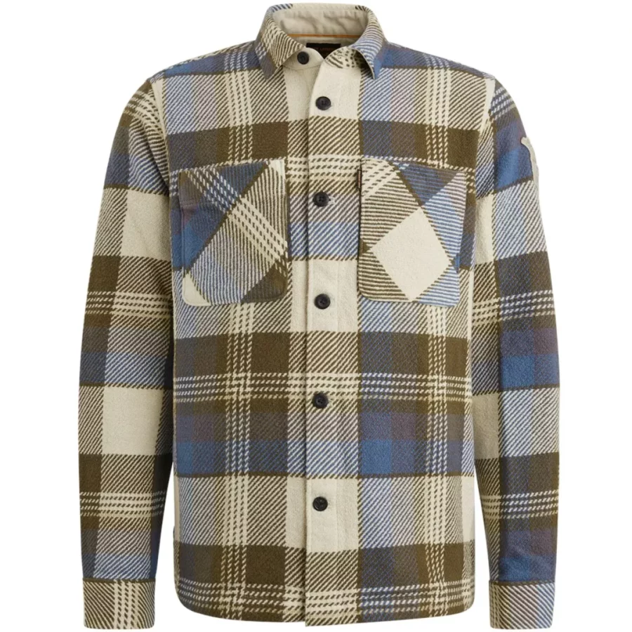 PME LEGEND-Long Sleeve Shirt Heavy Flanel Che-PSI2411251-5054-NAVY