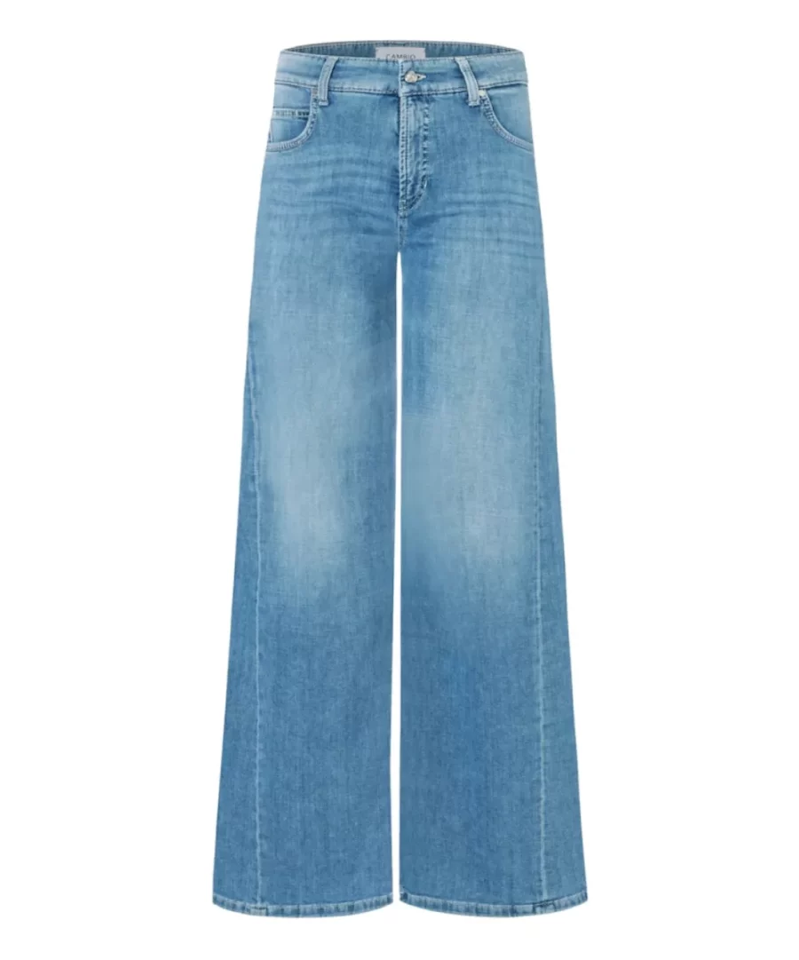 CAMBIO-Palazzo patch-9150 0056 04-5311 Lefthand bleach-DENIM