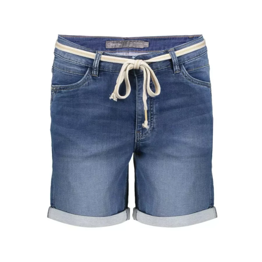 GEISHA-Short jogg-51005-10-811 stonewash denim-DENIM
