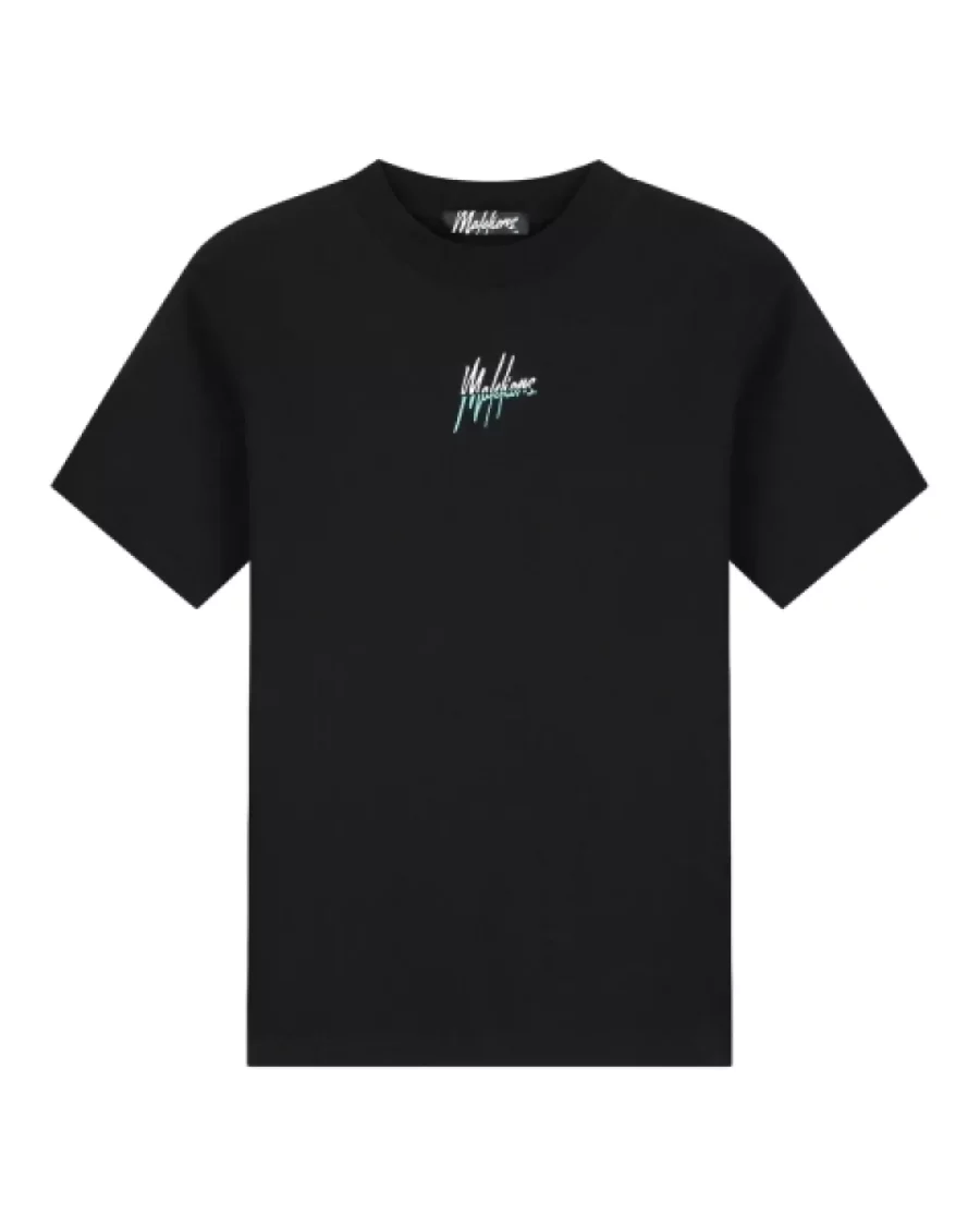 MALELIONS-Malelions men split t-shirt-MM3-SS25-09-900 Black-ZWART