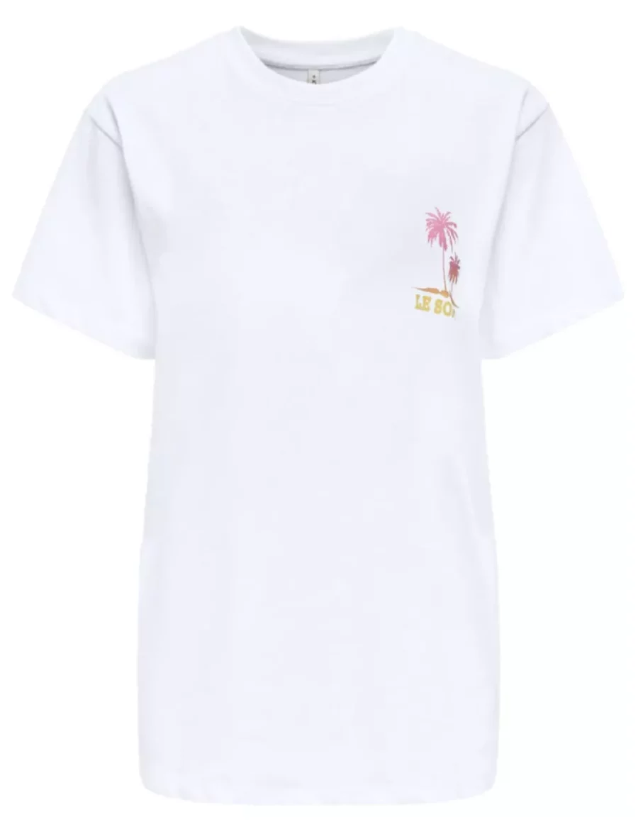ONLY-ONLVIVVI LIFE S/S LOVELY TOP CS JRS-15357393-Soleil-WIT