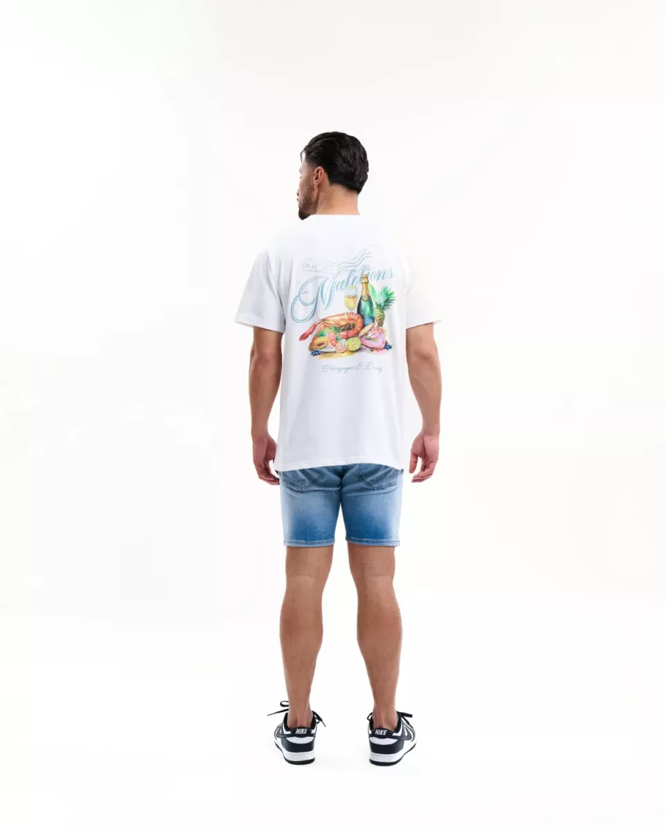 MALELIONS-Malelions men champange t-shirt-MM1-HS25-61-100 White-WIT