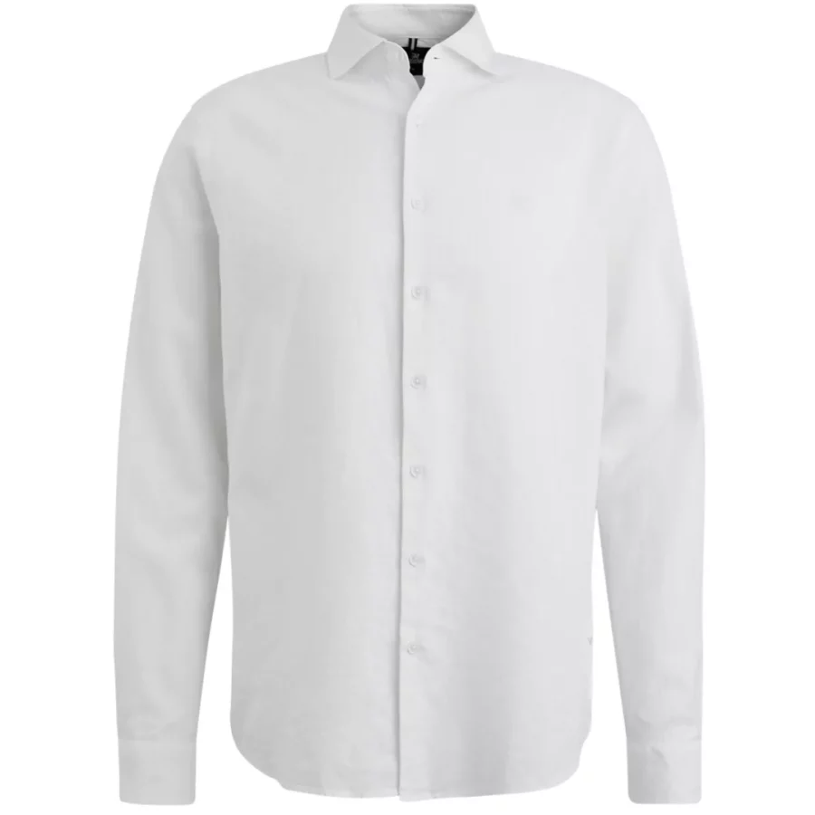 Vanguard-Long Sleeve Shirt Linen Cotton ble-VSI2504250-7003 Bright white-WIT