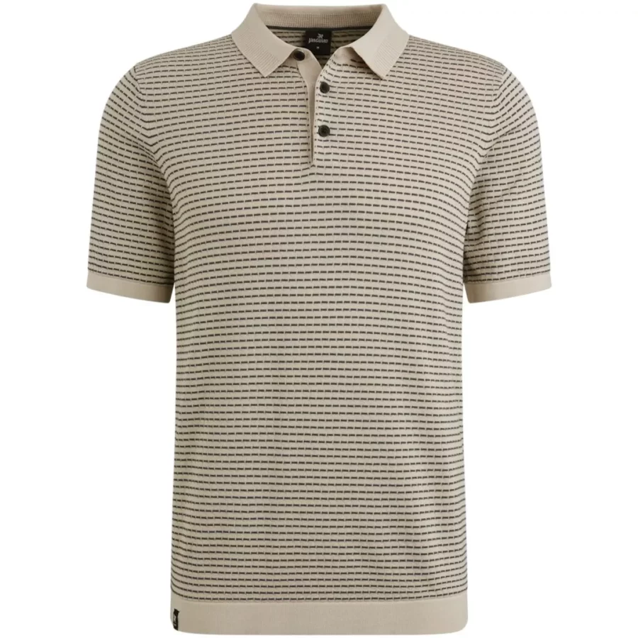 Vanguard-Short sleeve polo cotton modal-VPSS2504860-7074 Silver lining-BEIGE