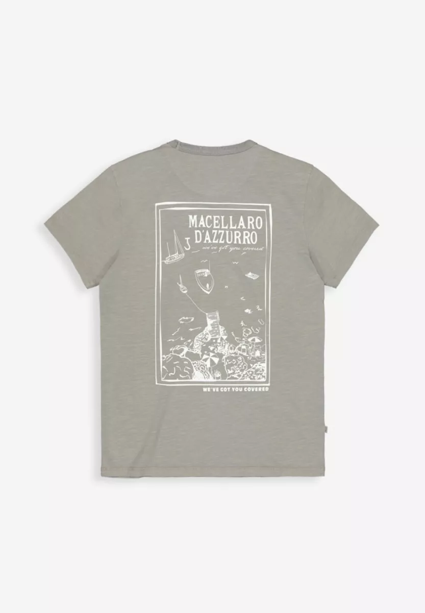 BUTCHER OF BLUE-Fresco dazzuro tee-M2512050-907 lt. seal grey-GRIJS