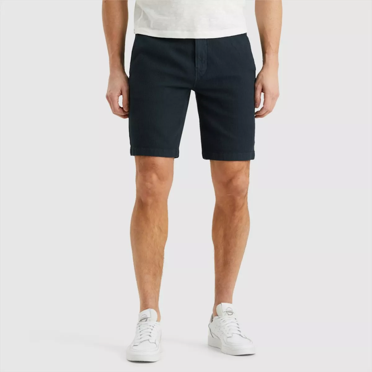 CAST IRON-CHINO SHORTS STRUCTURE-CSH2505650-5287 Dark sapphire-BLAUW