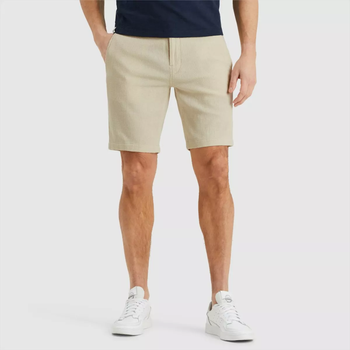 CAST IRON-CHINO SHORTS STRUCTURE-CSH2505650-7014 Silver birch-LICHT-/PAREL GRIJS