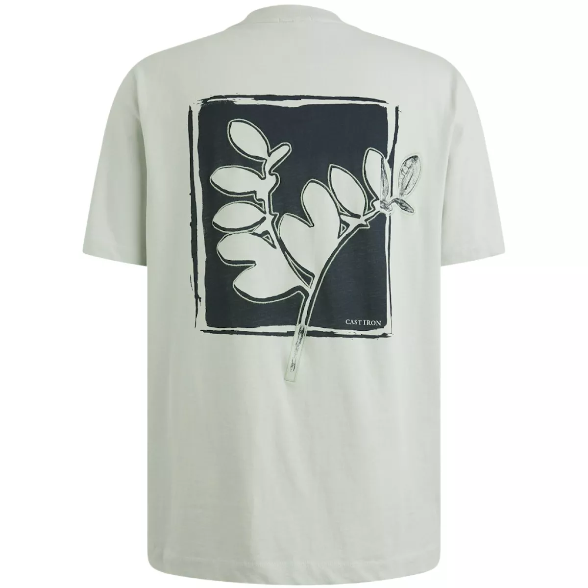 CAST IRON-Short sleeve r-neck regular fit single jersey-CTSS2505587-5205 Sky gray-GRIJS