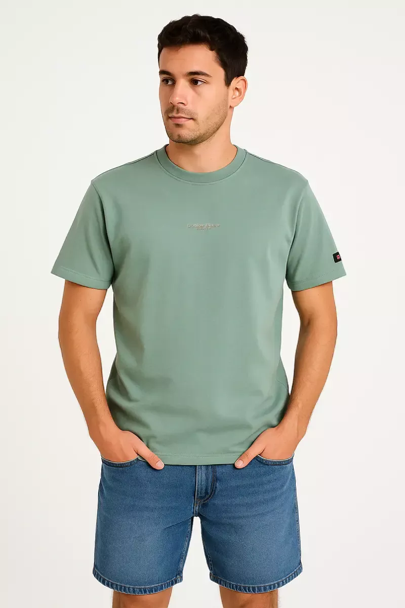 Donkerblauw-T-shirt donkerblauw-DB-26-Iceberg green-GROEN