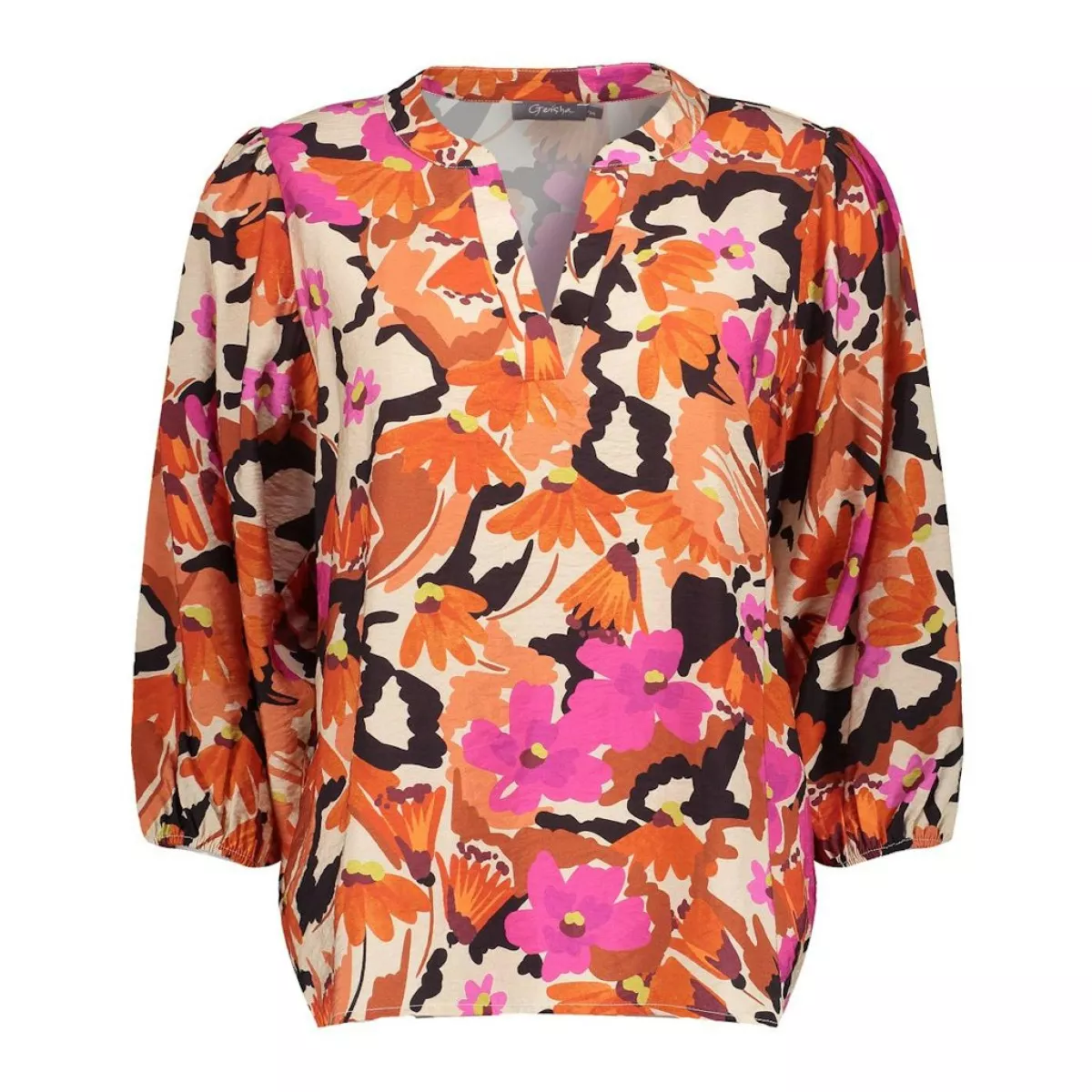GEISHA-Blouse-53221-20-430 Cassis orange-PAARS