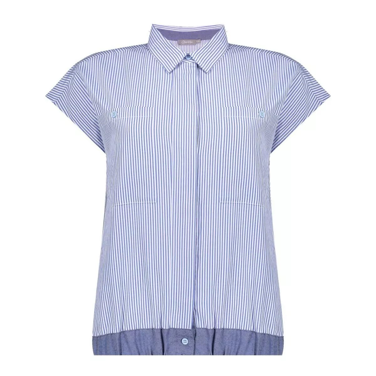 GEISHA-Blouse striped-53121-47-625 blue white-BLAUW