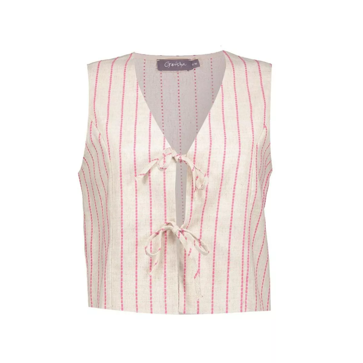 GEISHA-Gilet-54383-20-720 sand/pink-ZAND