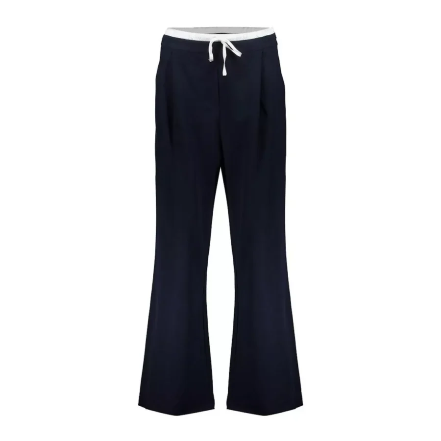 GEISHA-Pants wide contrast waist-51034-10-675 Navy offwhite-NAVY