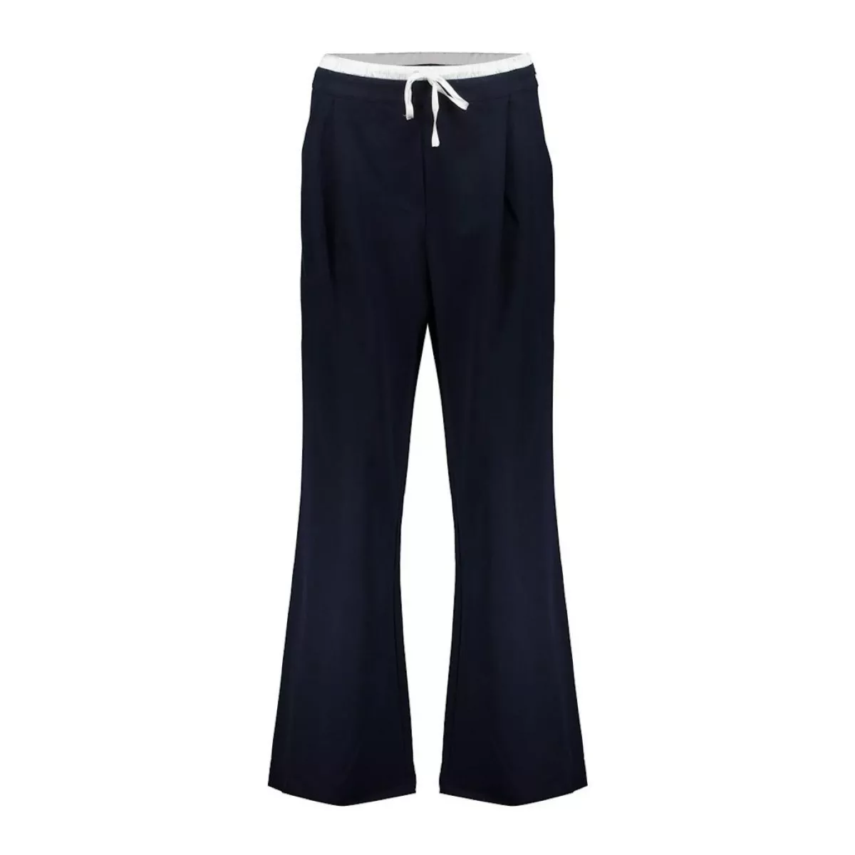 GEISHA-Pants wide contrast waist-51034-10-675 Navy offwhite-NAVY