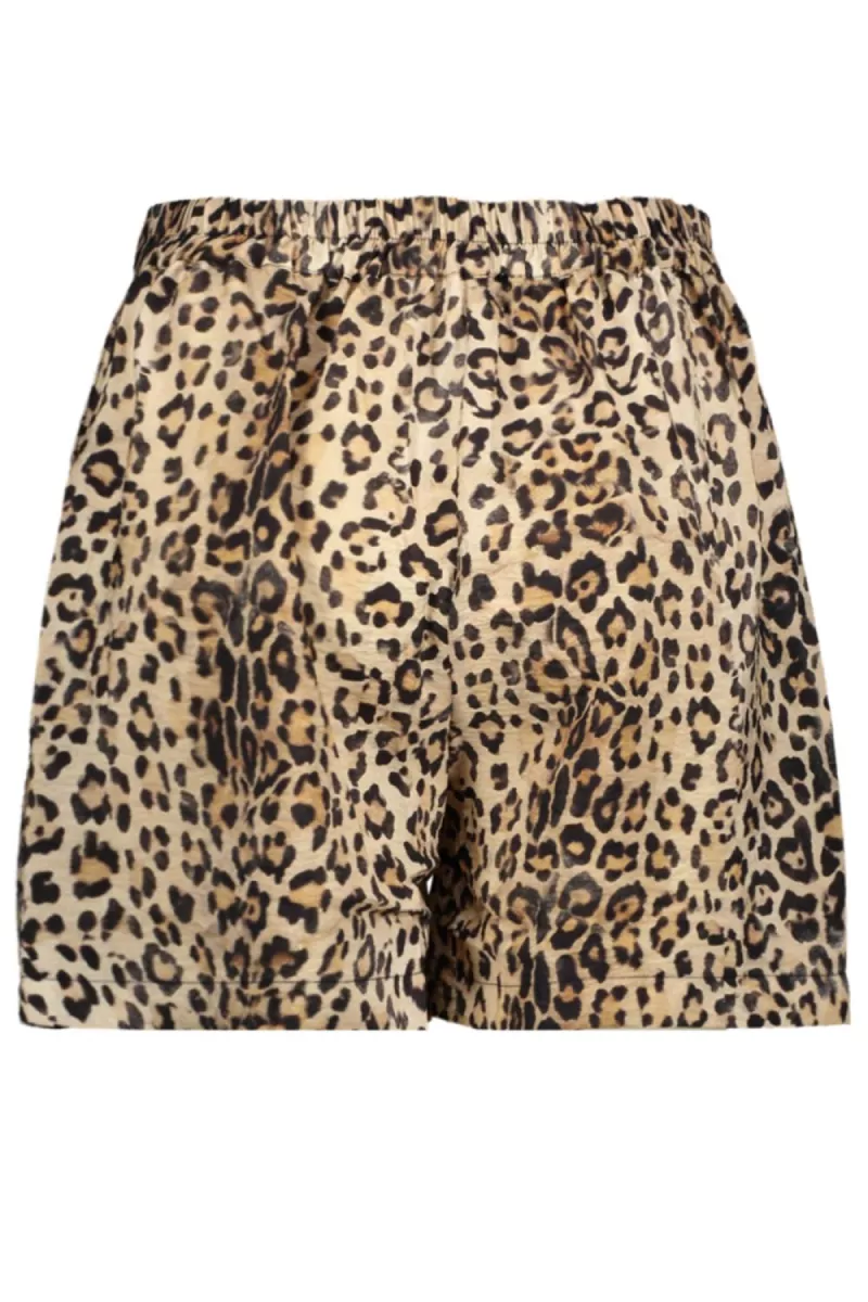 GEISHA-Shorts leopard-51245-20-720 Sand black-ZAND