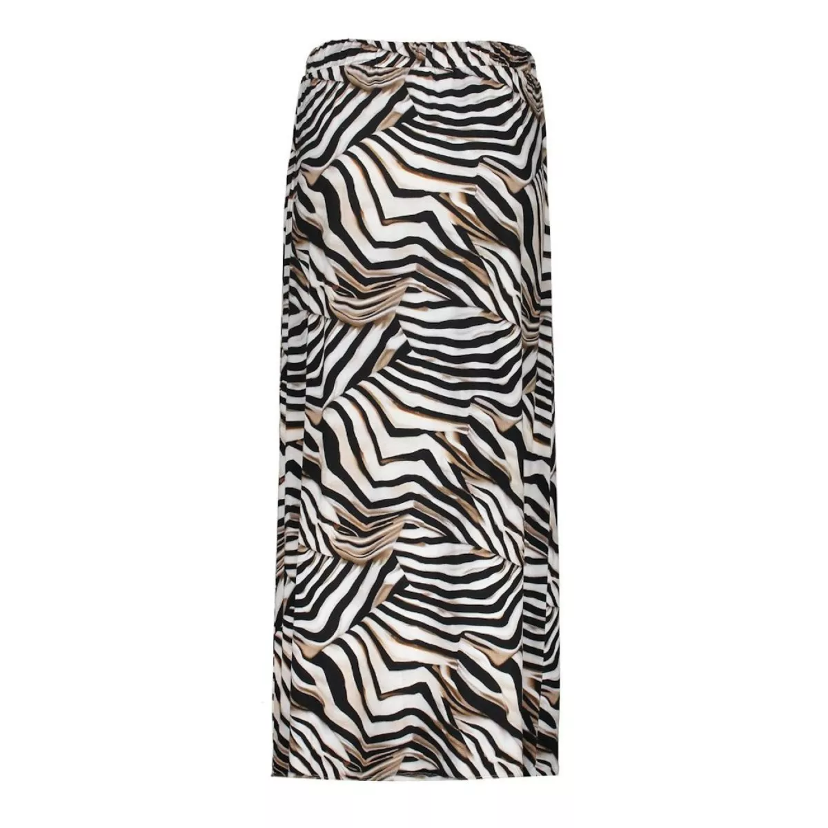 GEISHA-Skirt jersey AOP-56352-60 ISA-999 PR.07-25-2 b-ZWART