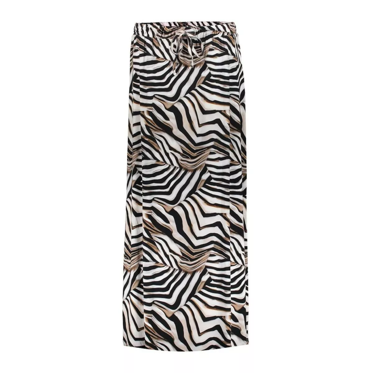 GEISHA-Skirt jersey AOP-56352-60 ISA-999 PR.07-25-2 b-ZWART