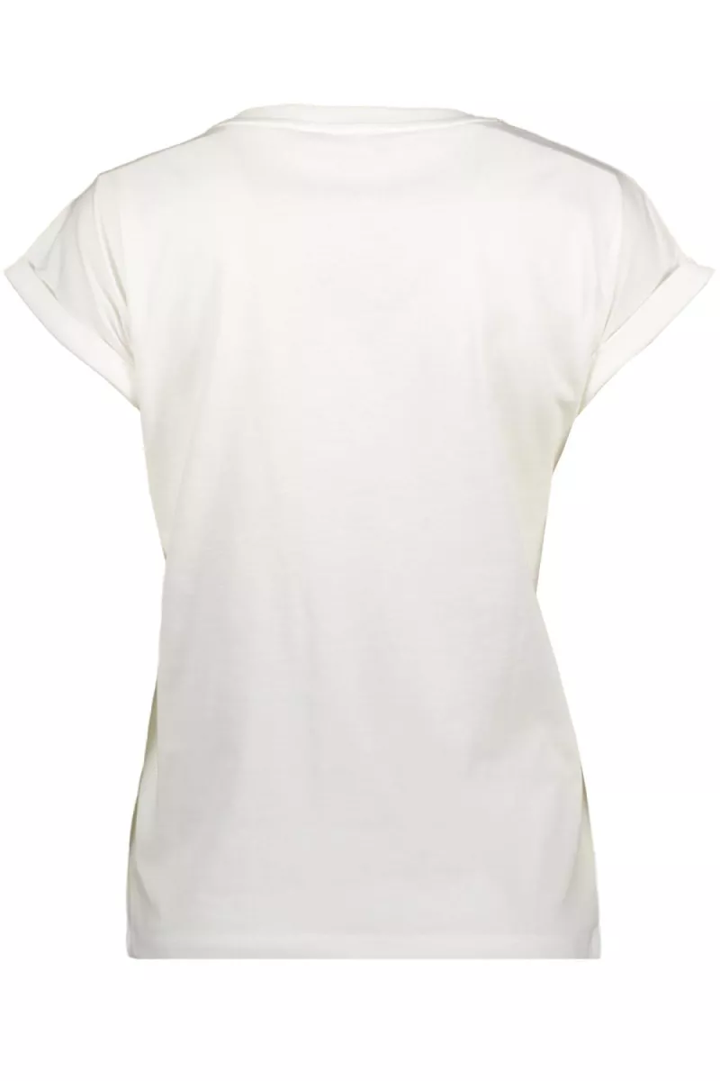 GEISHA-T-shirt mon cheri-52092-41-010 Off white cassis orange-OFF WHITE