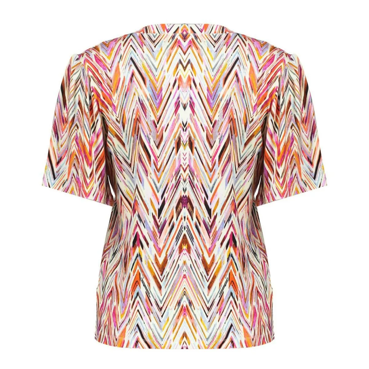 GEISHA-T-shirt v-neck jersey AOP-52445-60 JAZZ-450 PR.03-25-2 r-ZAND