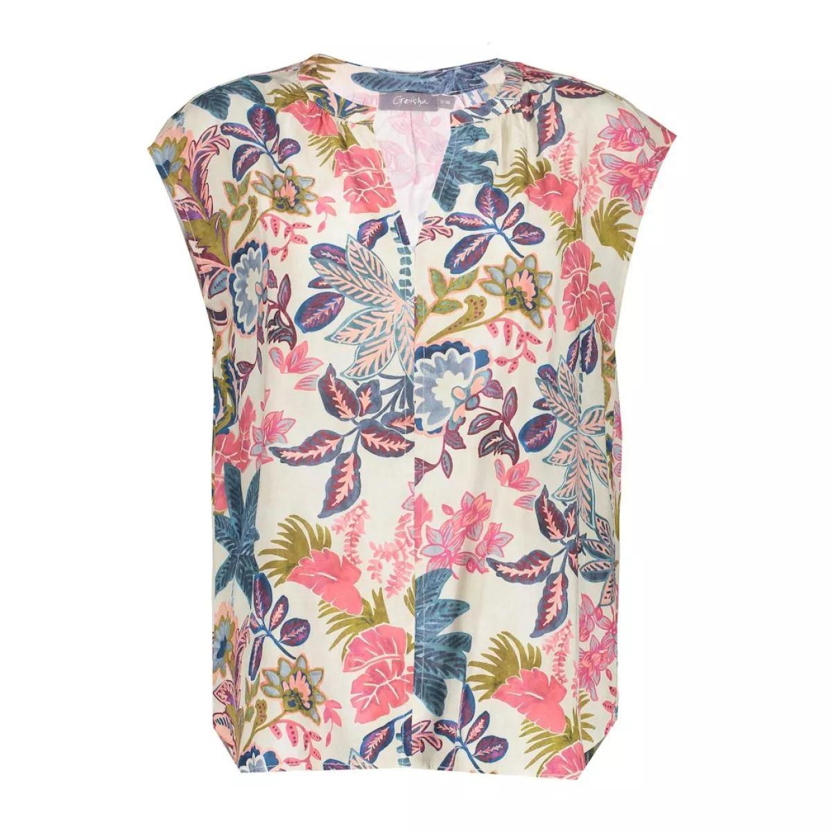 GEISHA-Top-53472-20-10 off-white/blue-OFF WHITE