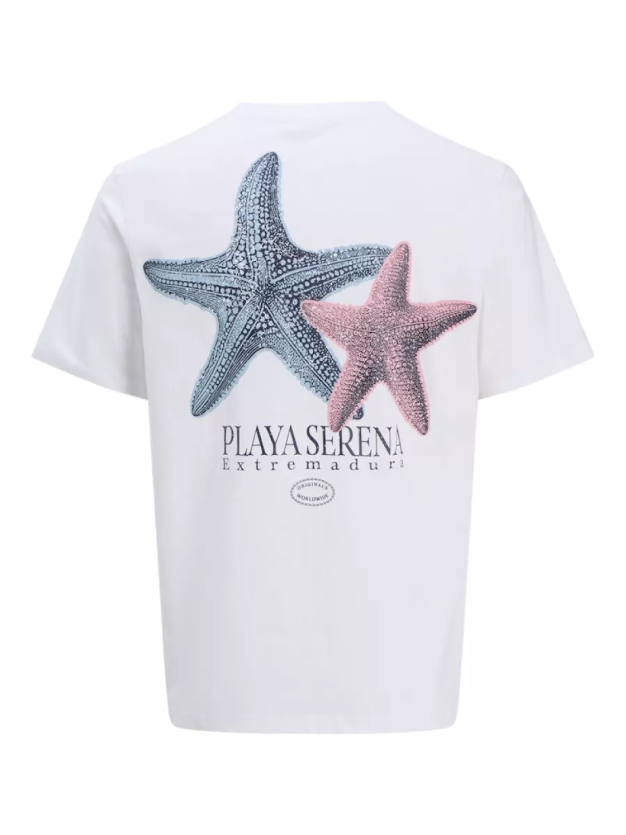 JACK & JONES-JORCANGGU ILLU TEE SS CREW NECK-12277228-Bright white-WIT