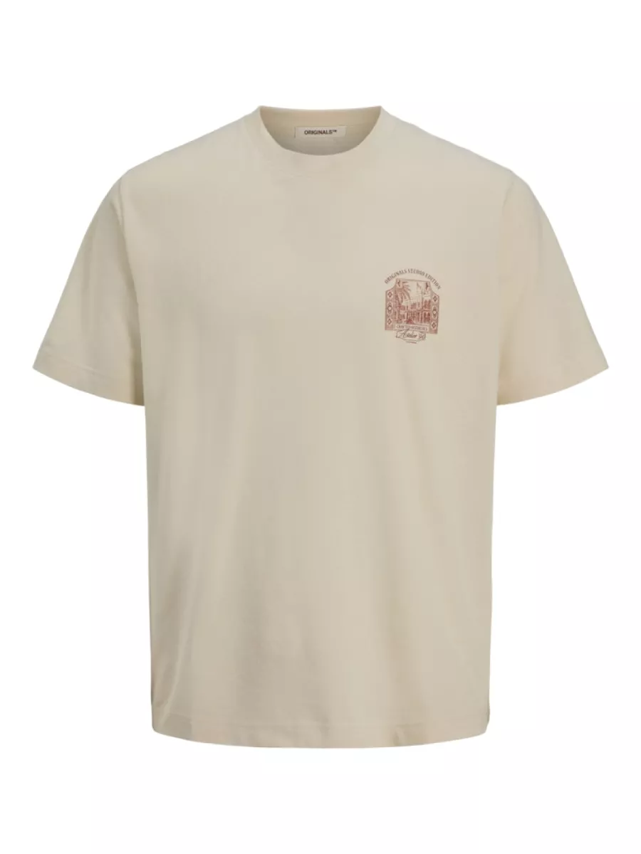 JACK & JONES-JORHYDRA BACK TEE SS CREW NECK SE25-12277569-Antique white-OFF WHITE