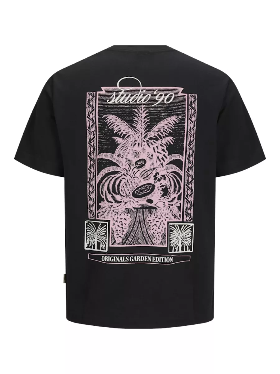 JACK & JONES-JORHYDRA BACK TEE SS CREW NECK SE25-12277569-Black-BLACK