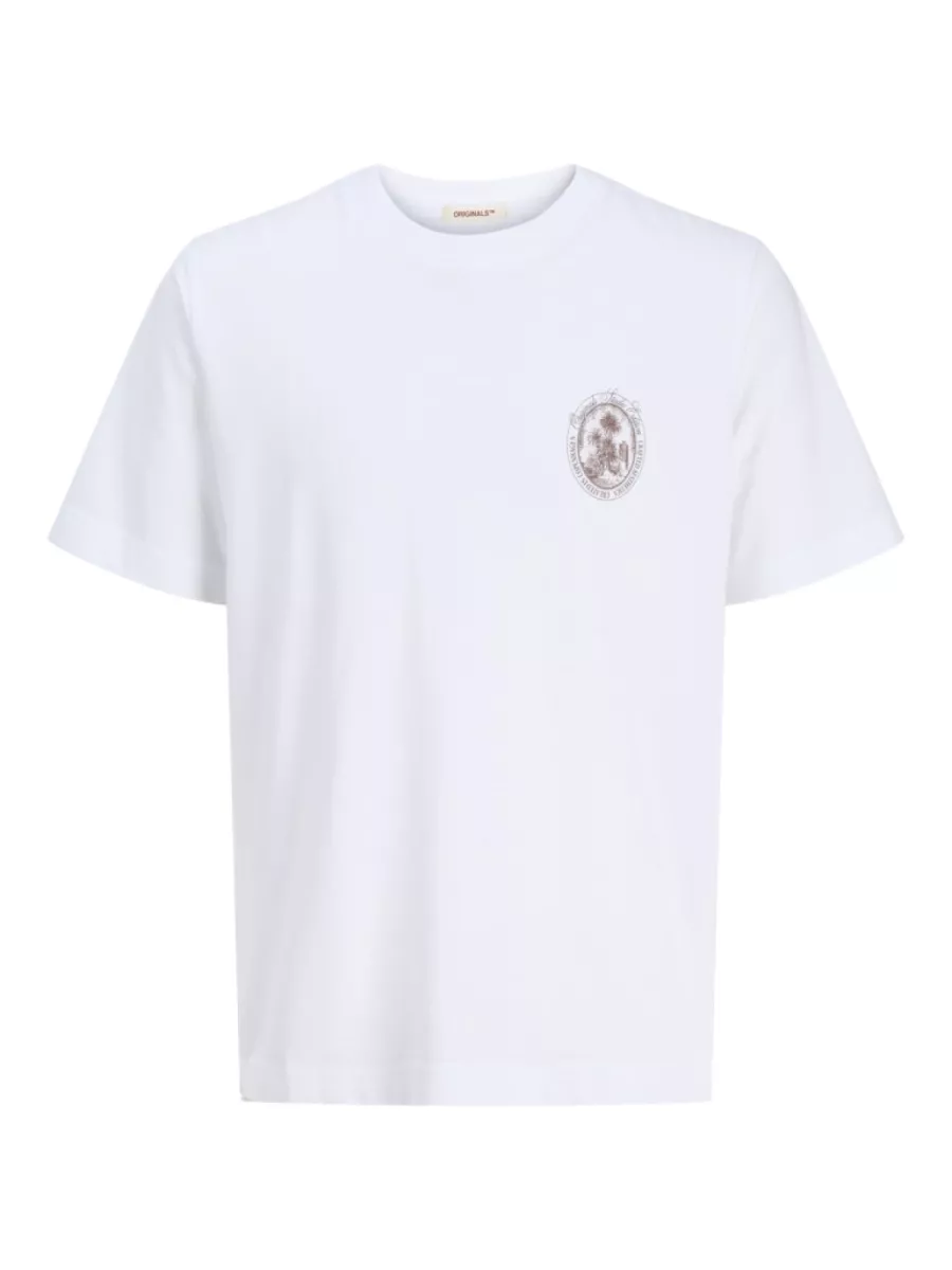 JACK & JONES-JORHYDRA BACK TEE SS CREW NECK SE25-12277569-Bright white-WIT