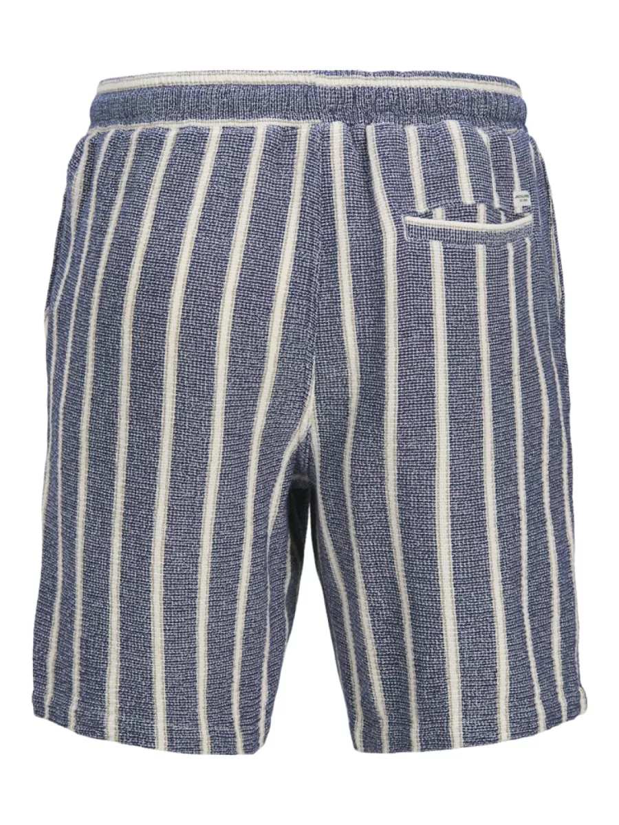 JACK & JONES-JPSTJAIDEN COBA STRIPE JOG SHORT SR-12274413-Ocean cavern-BLAUW