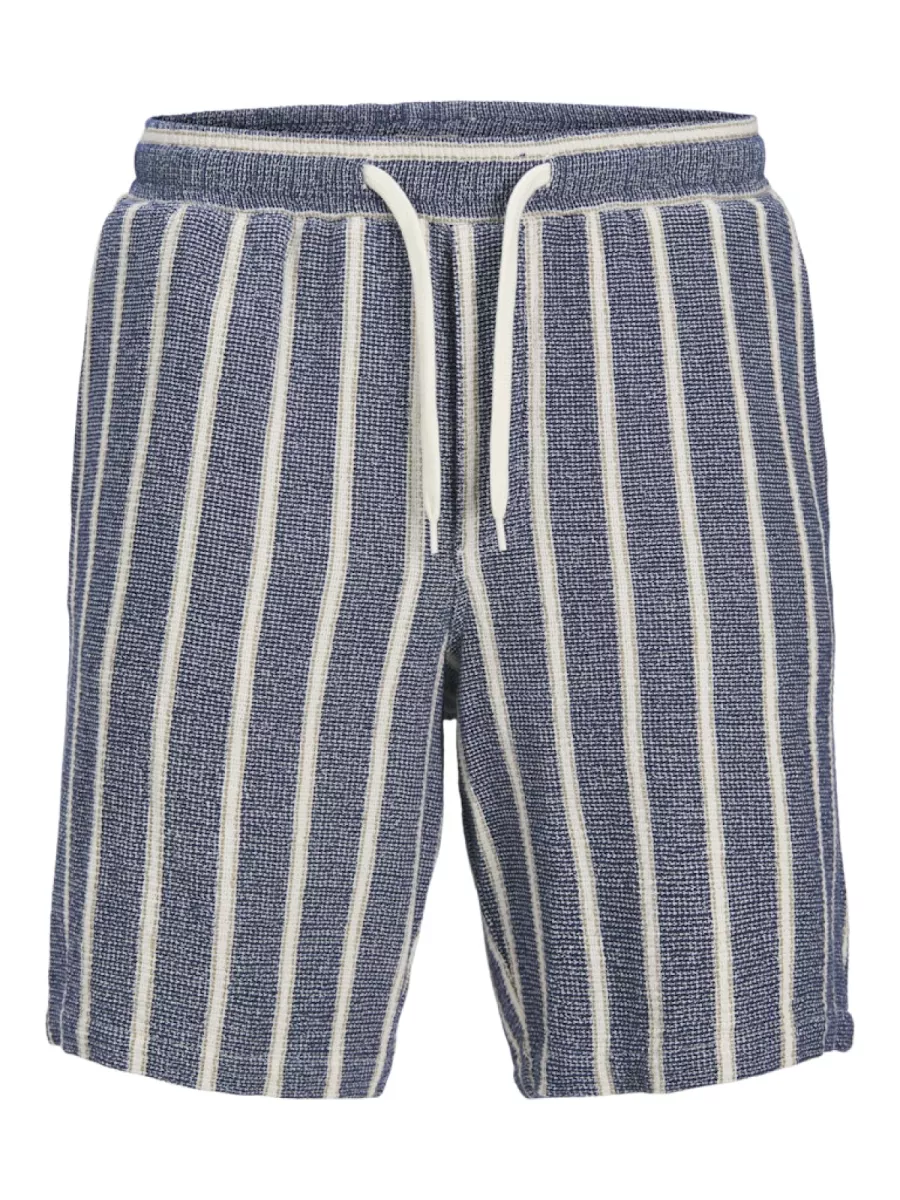JACK & JONES-JPSTJAIDEN COBA STRIPE JOG SHORT SR-12274413-Ocean cavern-BLAUW