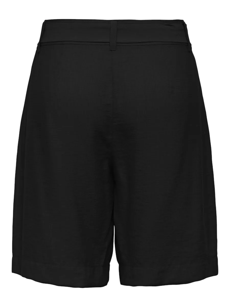 JDY-JDYSILAS MW BERMUDA SHORTS WVN-15351580-Black-BLACK