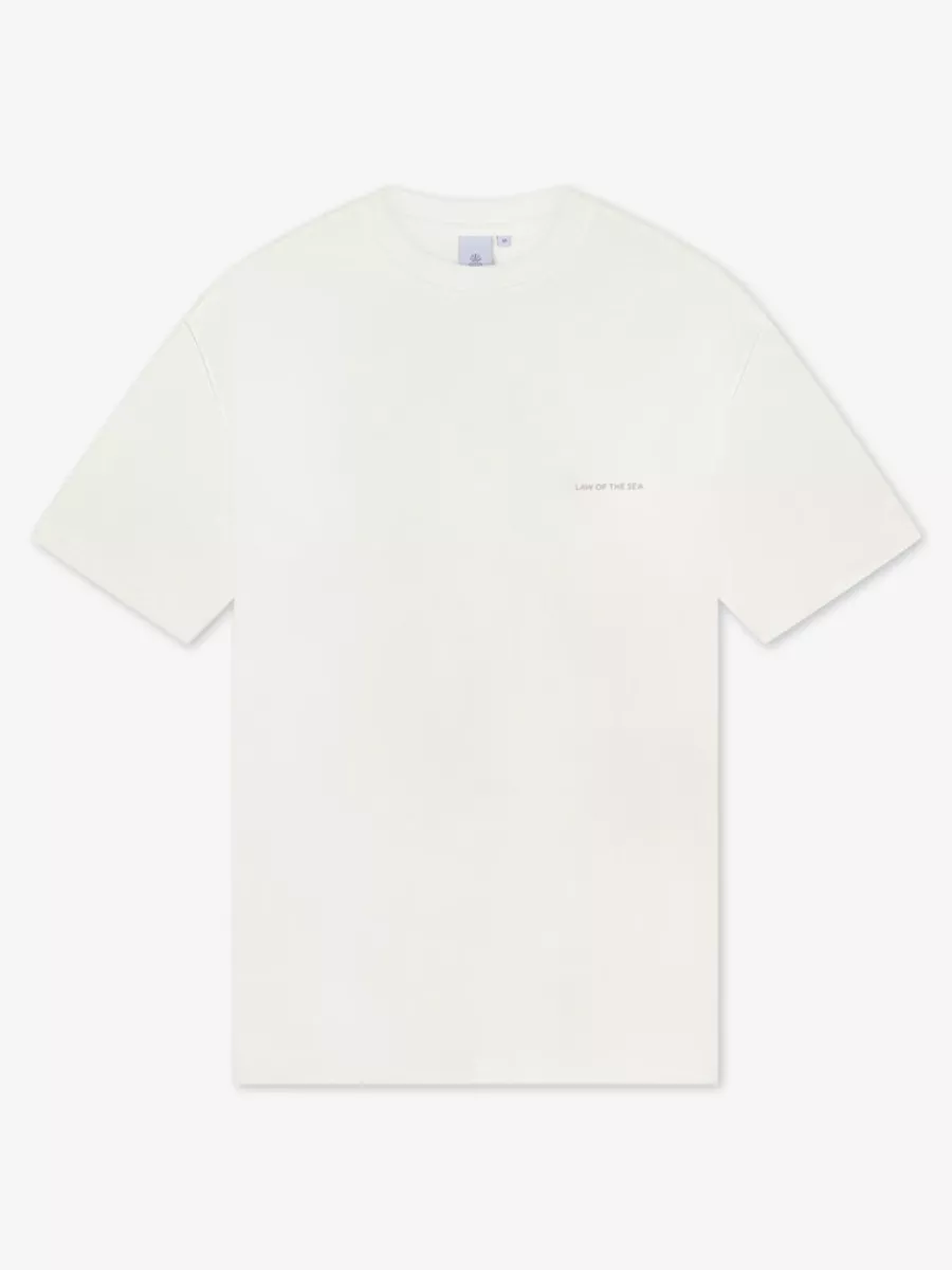 Law of the Sea-Crystal backprinted artwork tee-10209-901 coconut milk-OFF WHITE