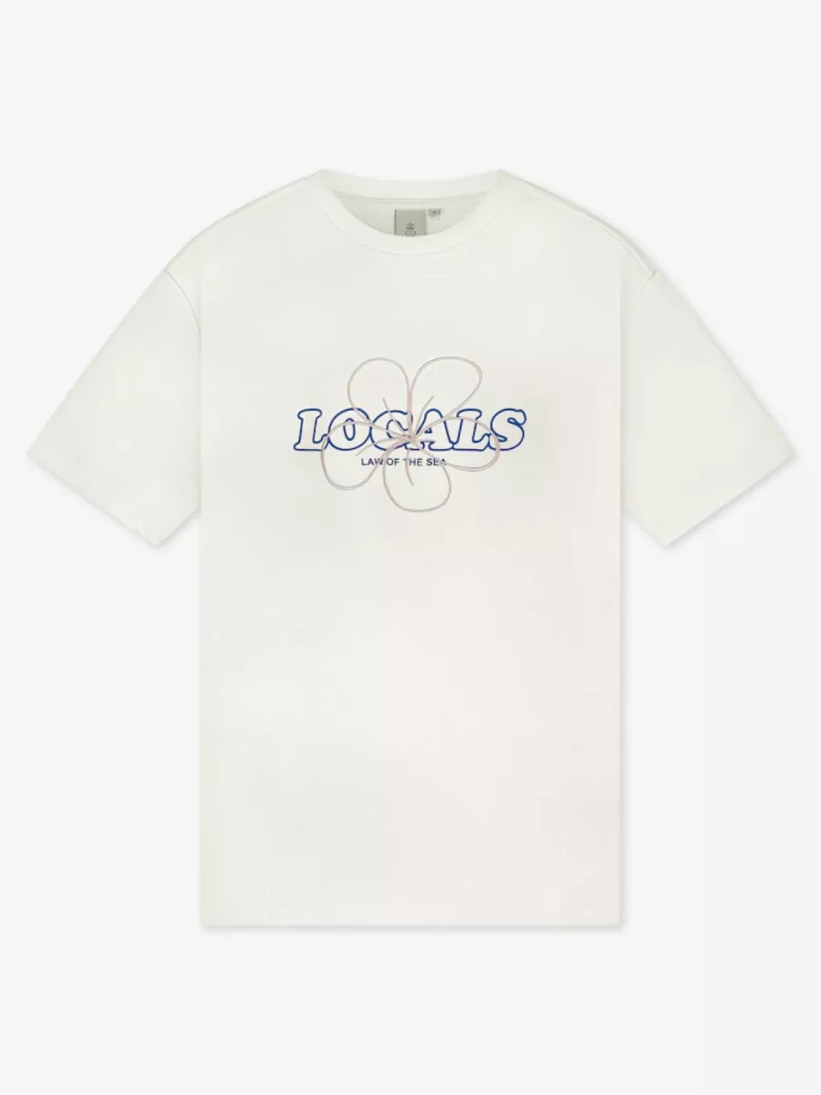 Law of the Sea-Local artwork tee-10212-901 coconut milk-OFF WHITE