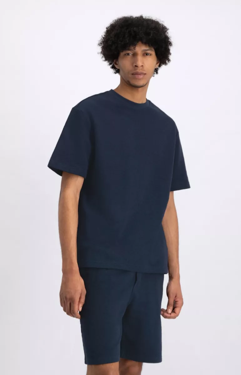 Law of the Sea-Notos terry tee-10205-301 sky captain-NAVY