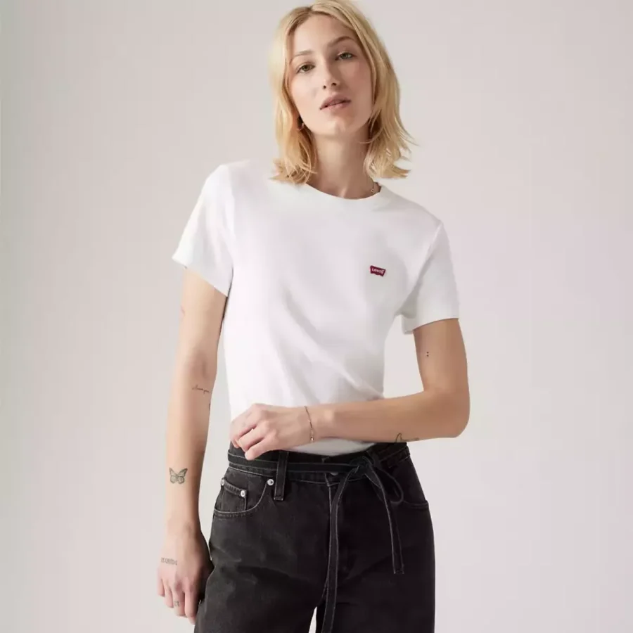LEVI STRAUSS-Essential HM ss Tee-000KK-0000-WIT