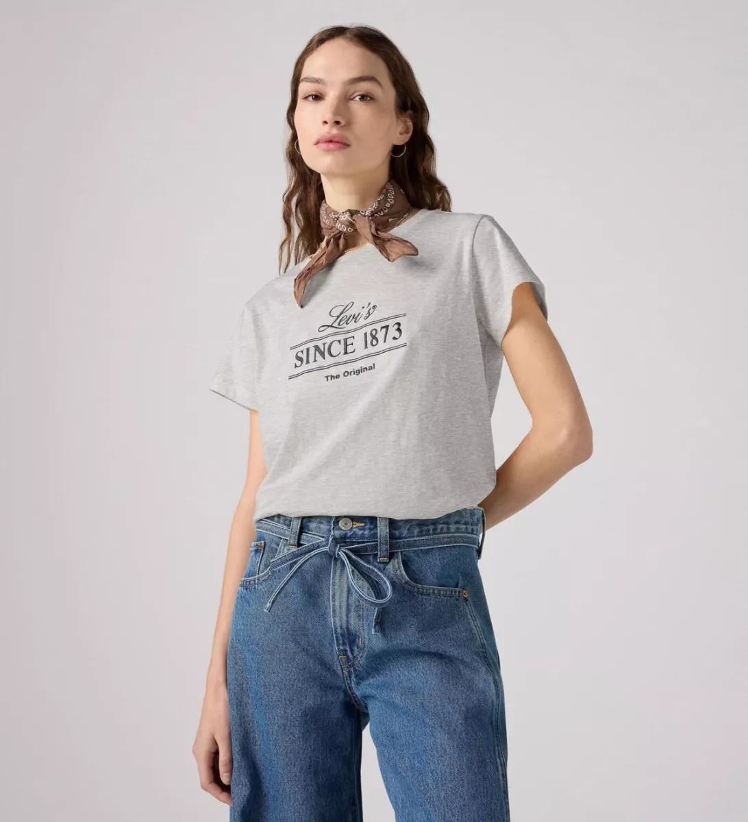 LEVI STRAUSS-Graphic Boxy Tshirt Levis-A8804-0037-GRIJS
