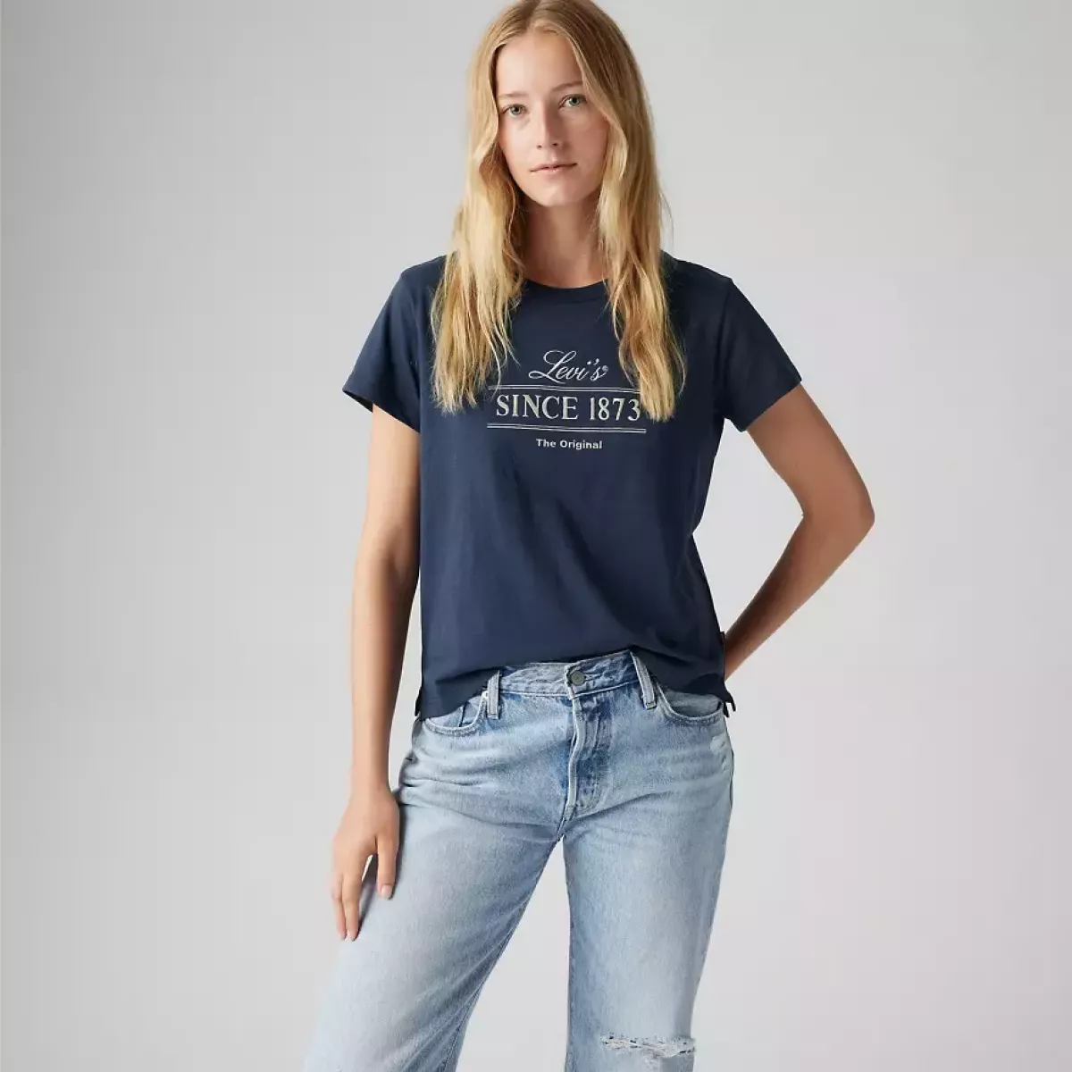 LEVI STRAUSS-Graphic Boxy Tshirt Levis-A8804-0038-MARINE