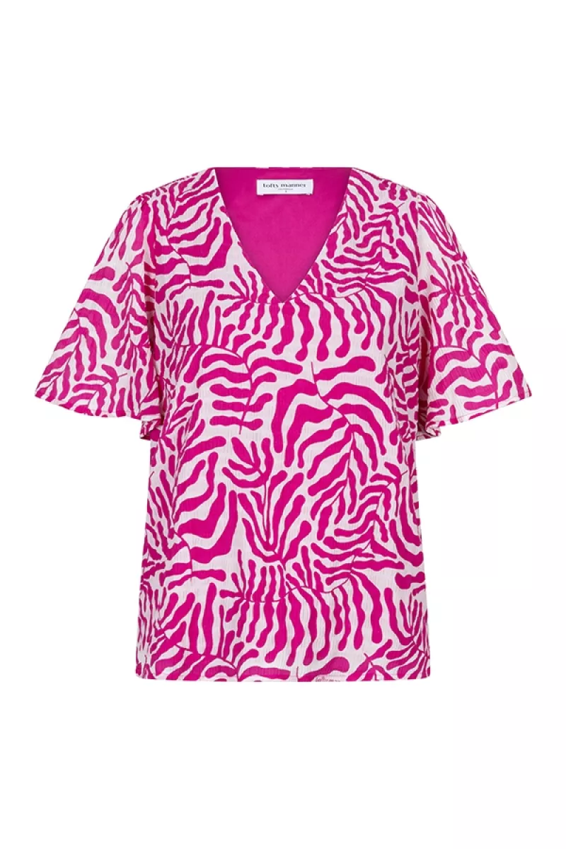 LOFTY MANNER-Blouse KM-QE01 - Blouse Aisha-747 purple coral-ROSE COMBINATIES