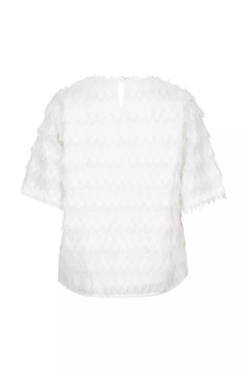 LOFTY MANNER-Shirt km-QE14 - Top Zoey-100 white-WIT