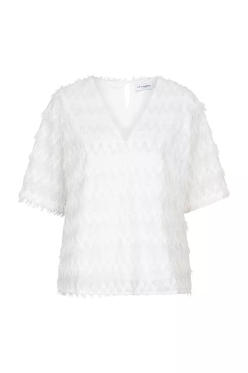 LOFTY MANNER-Shirt km-QE14 - Top Zoey-100 white-WIT