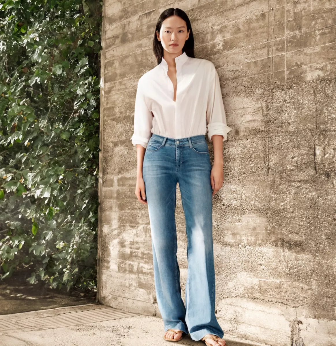 MAC-DREAM WIDE; 0; Trousers MAC Ladies-0351L544190-D490-BLUE