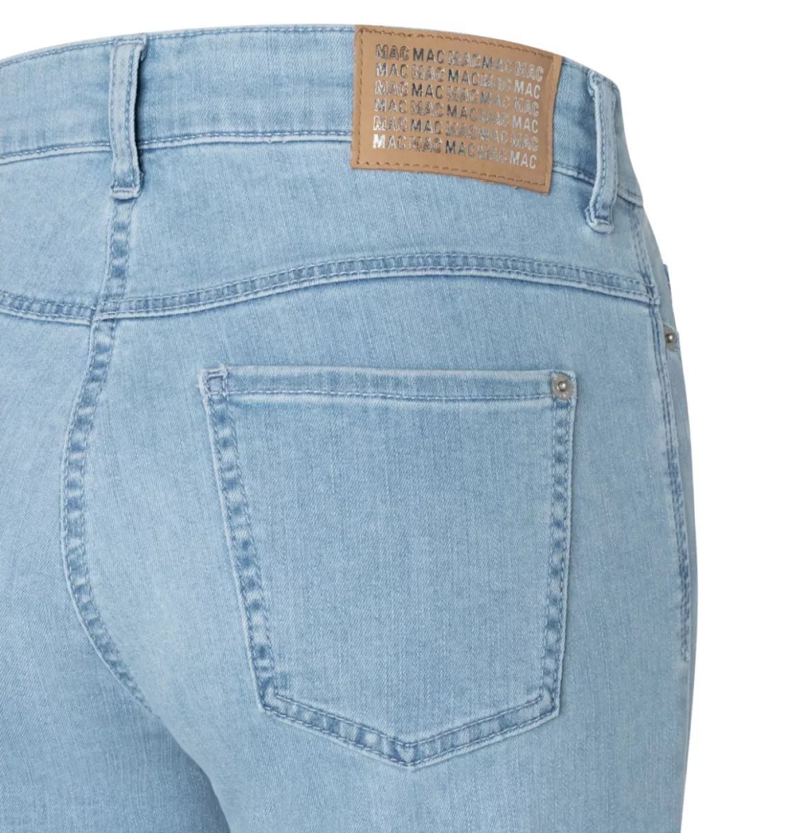 MAC-WIDE; 4; Trousers MAC Ladies-0387L522890-D296-LICHT DENIM