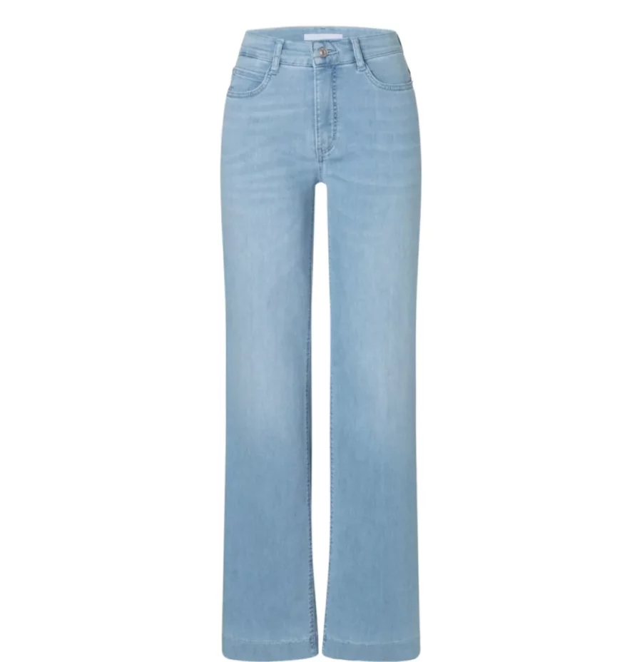 MAC-WIDE; 4; Trousers MAC Ladies-0387L522890-D296-LICHT DENIM