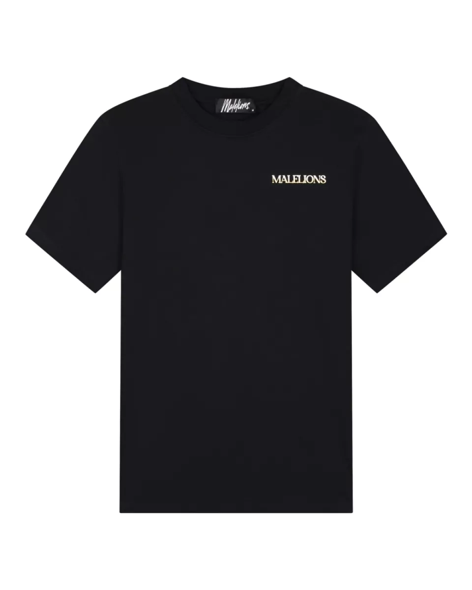 MALELIONS-Malelions men amazon t-shirt-MM2-SS25-39-900 Black-ZWART