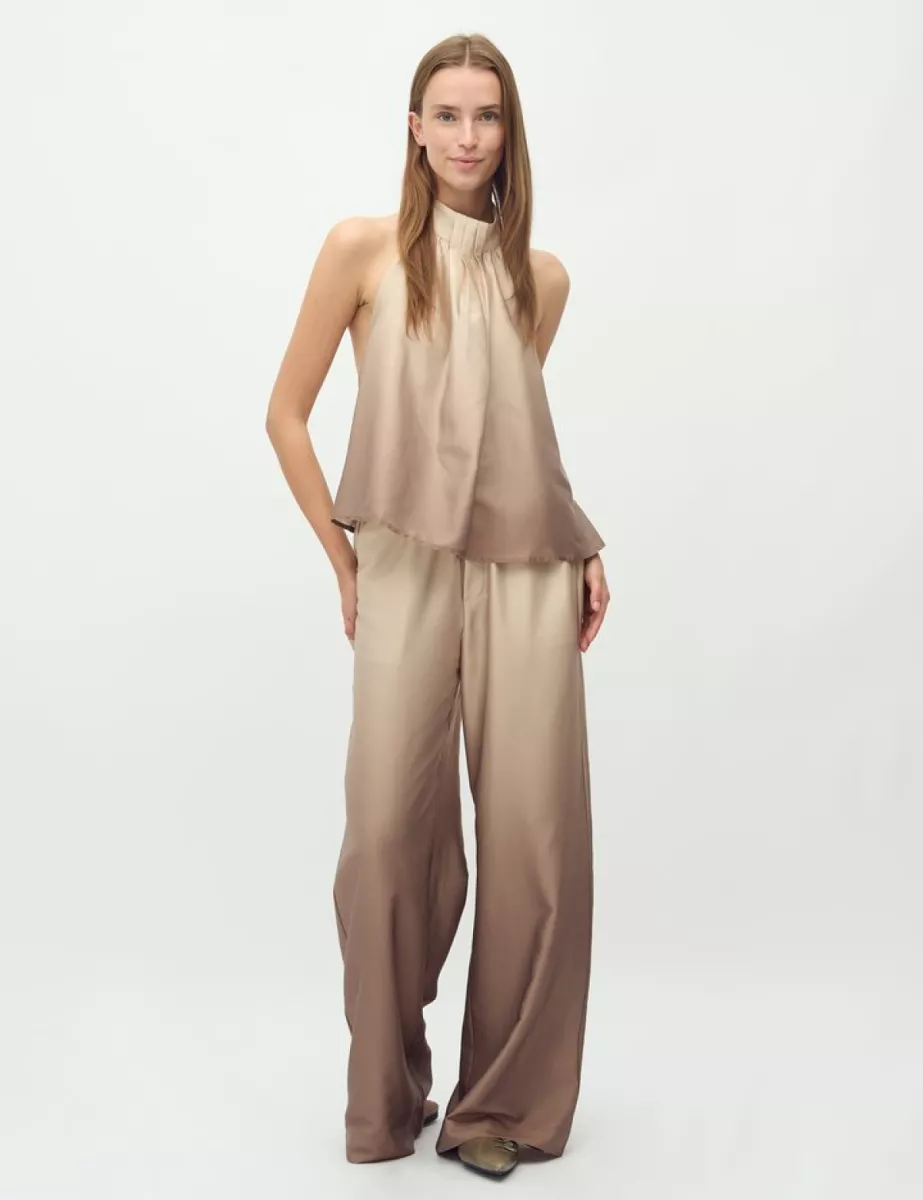 MBYM-Asaka-M-Quill Pant-S60 Coca Mocha Fade-CHOCOLADE
